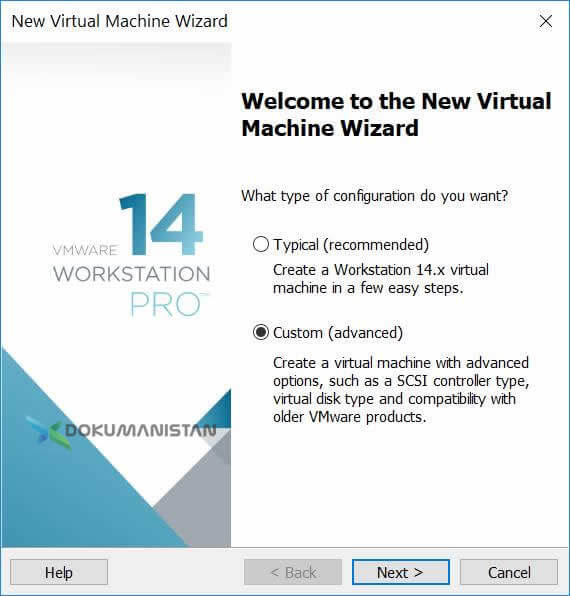 Welcome to the New virtual Machine Wizard